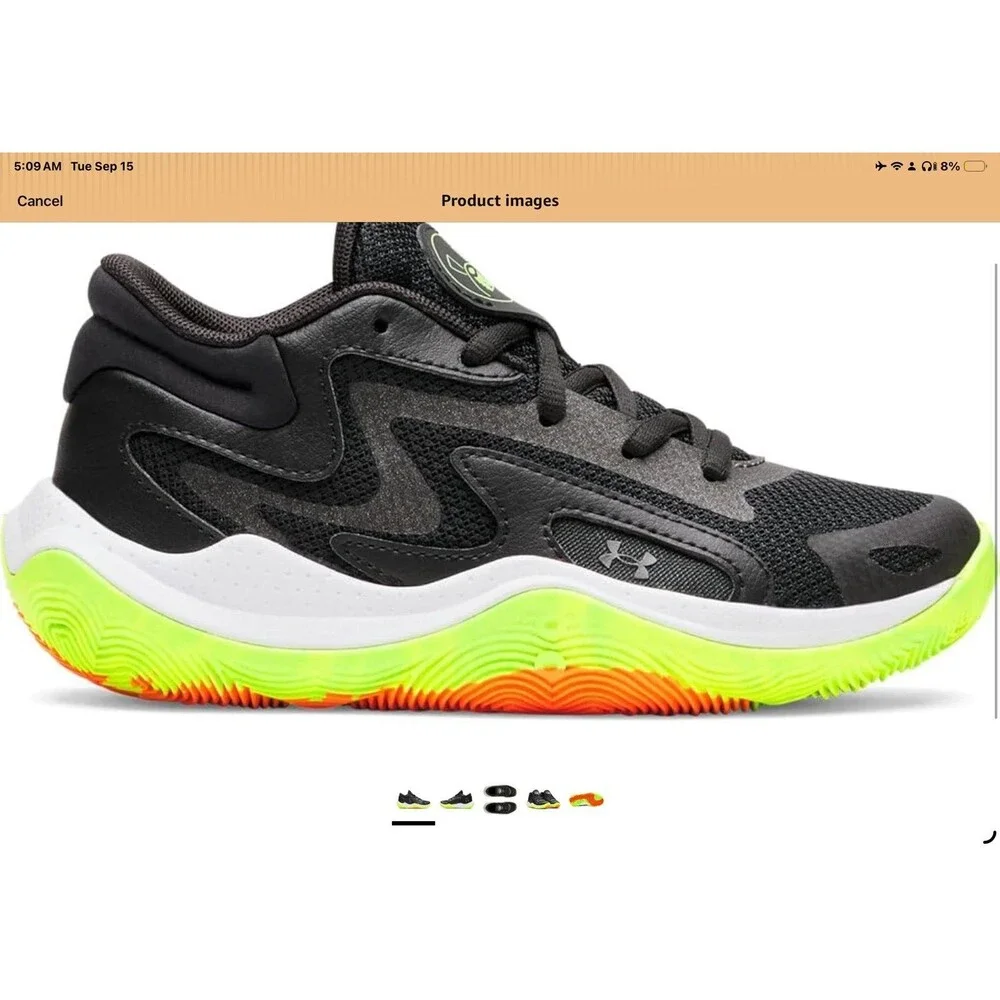 Under Armour Unisex Size 2.5Y Jet '25 Footwear - True Foot Fitment (LIKE-NEW!!)